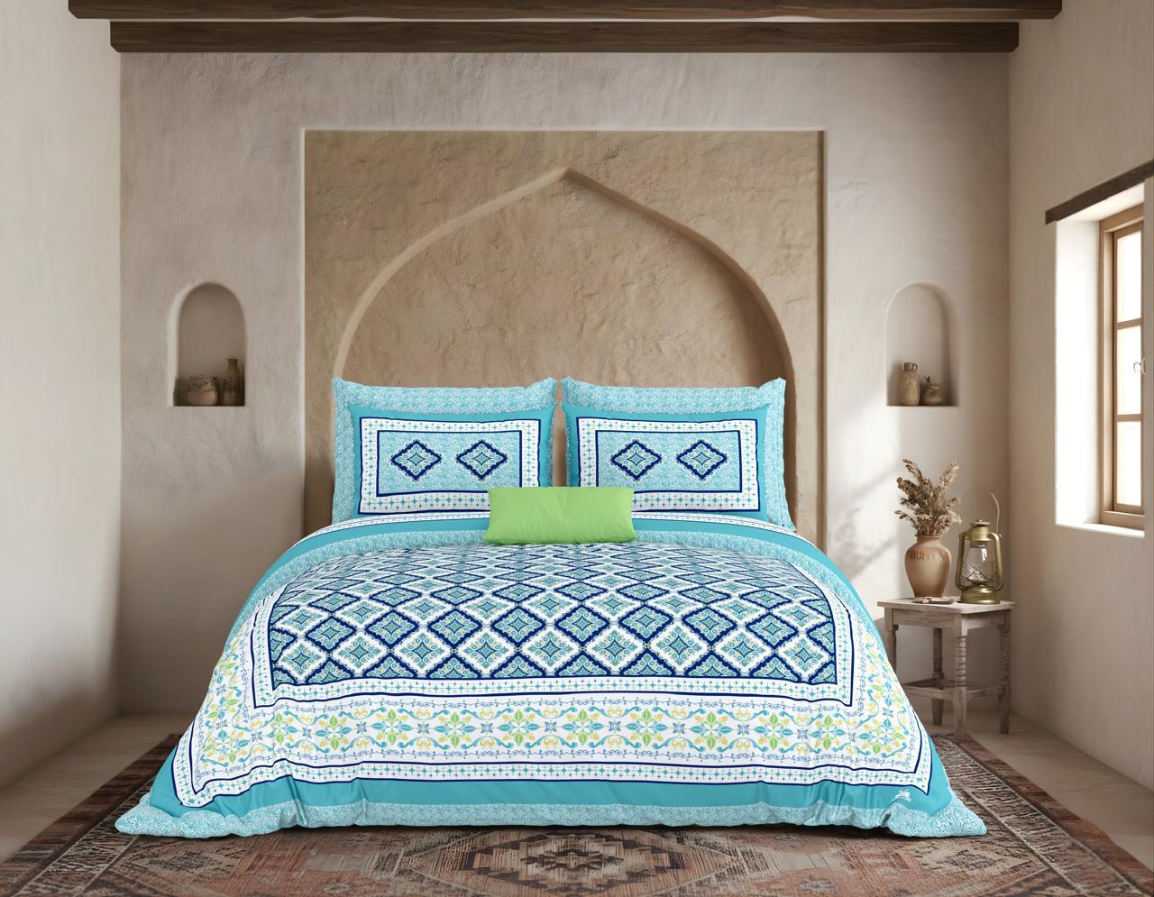 Heera Mahal Jaipuri Medallion Cotton Bedsheet