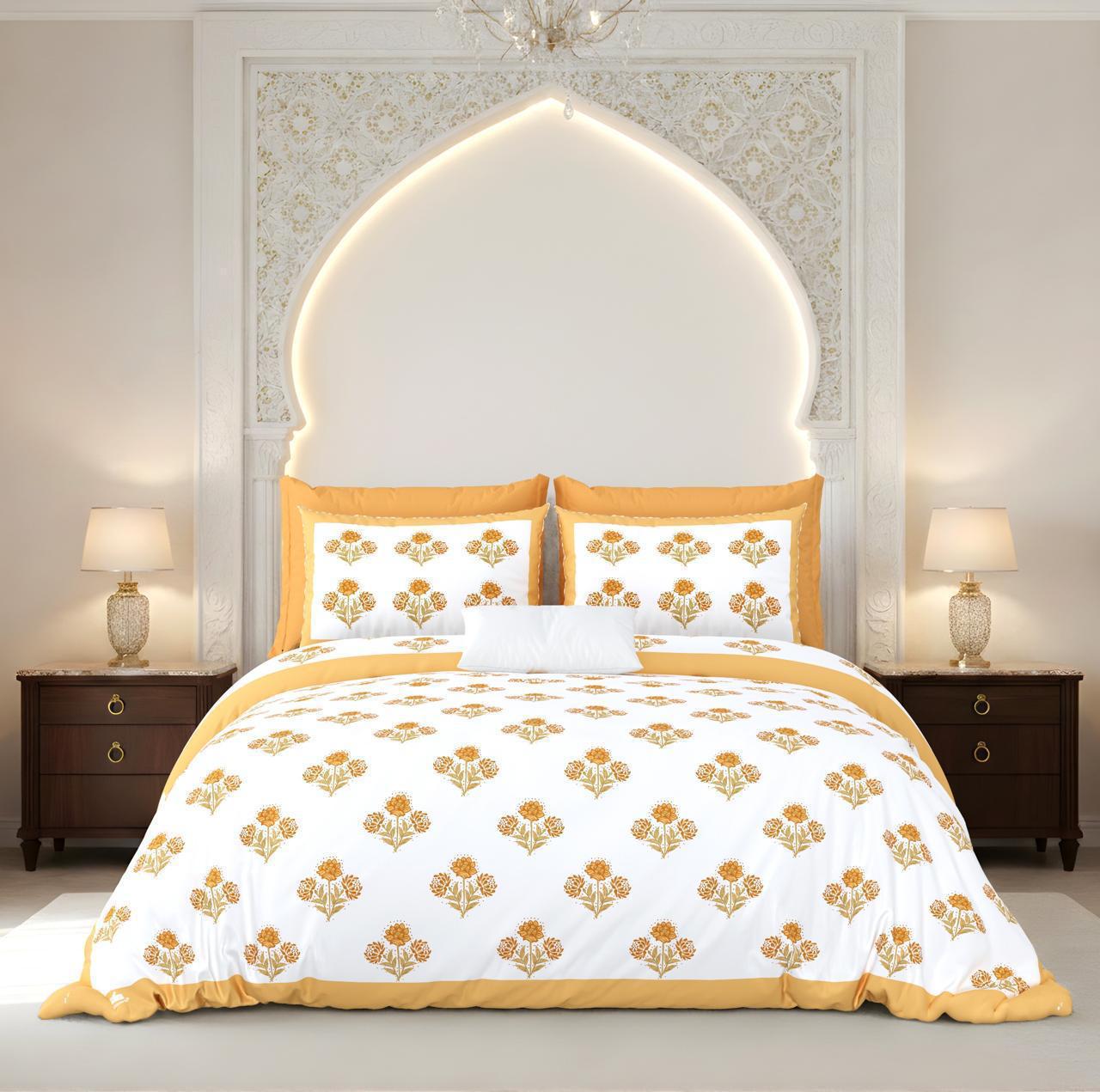 Gul-e-Mughal Buti Cotton Bedsheet
