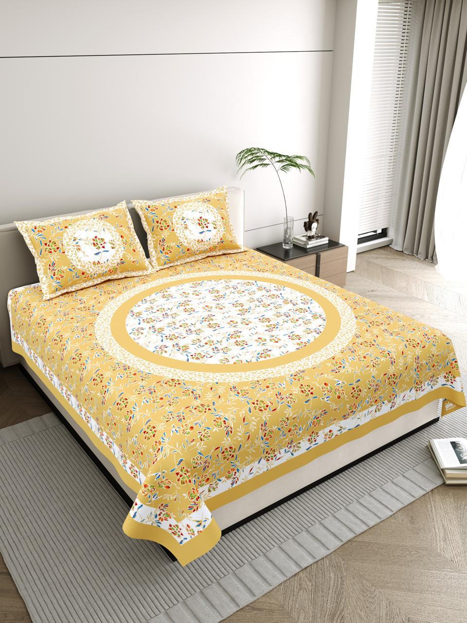 Keri Jaal Sanganeri Cotton Bedsheet