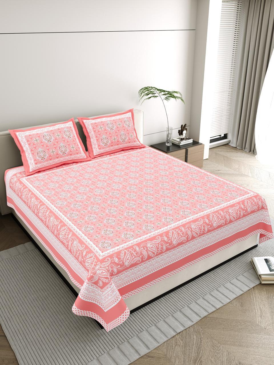 Keri Jaal Sanganeri Cotton Bedsheet